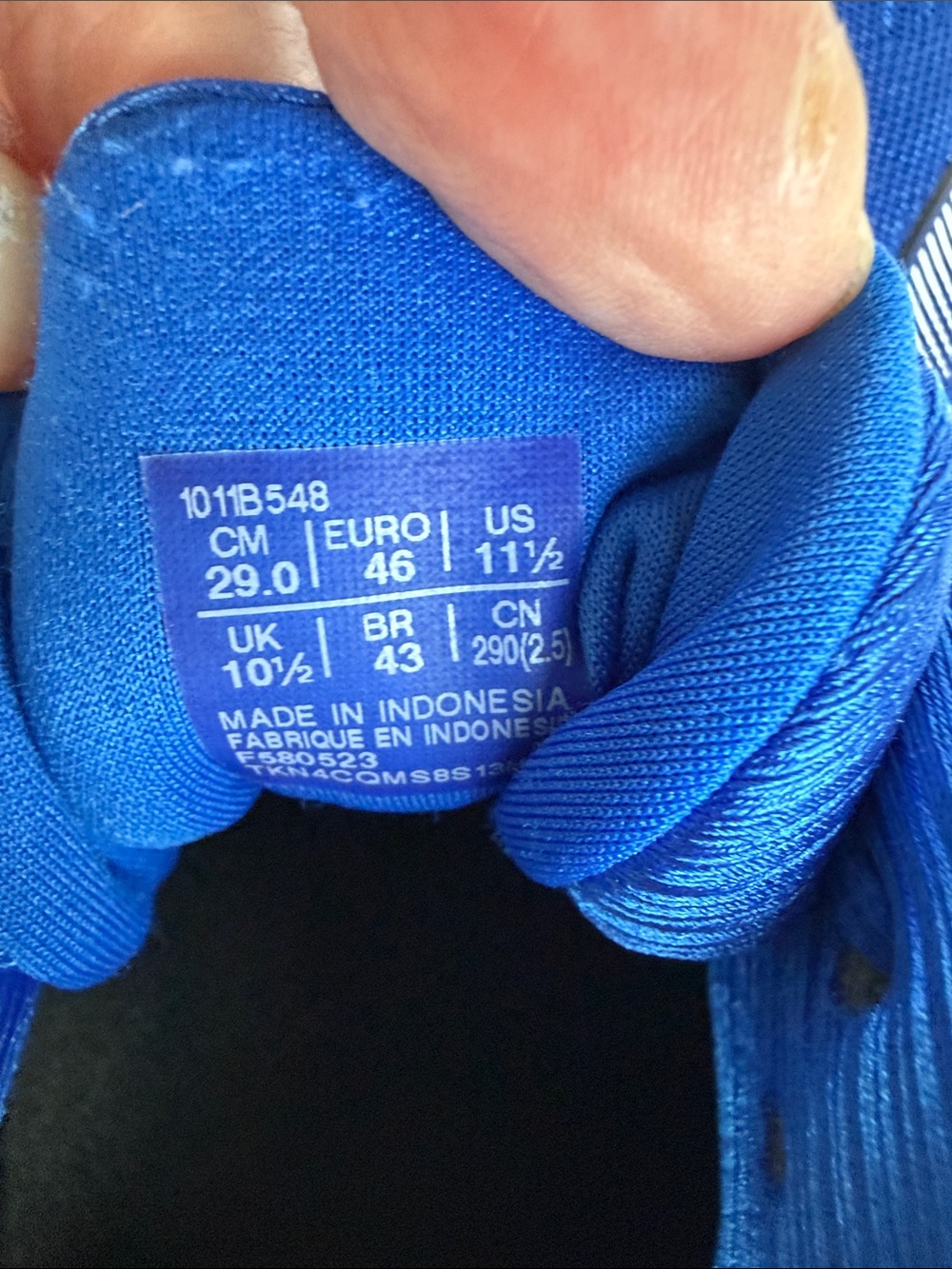ASICS Blue Athletic Running Shoes with Lime Accents - Picture 9 of 10